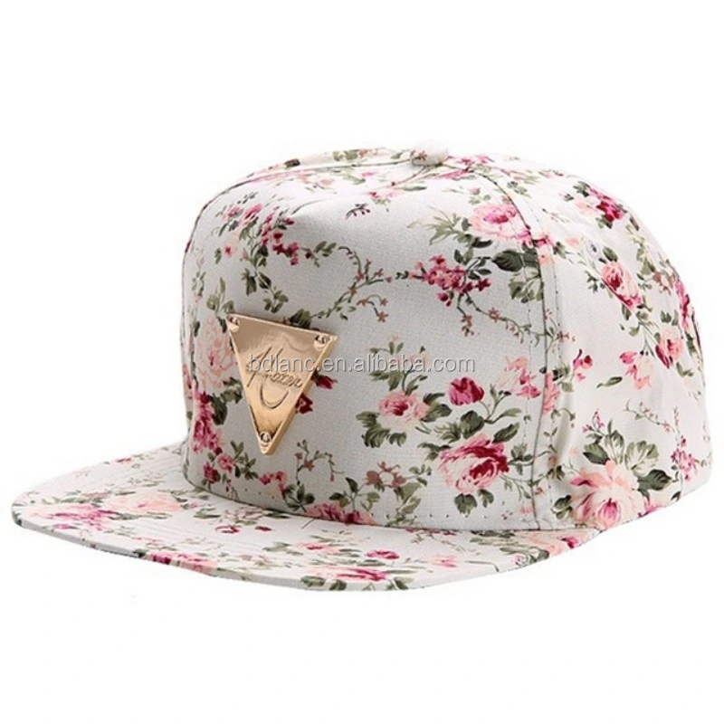 El béisbol Caphip-Hop Flor Floral ajustable plana Snapback Caps gorras