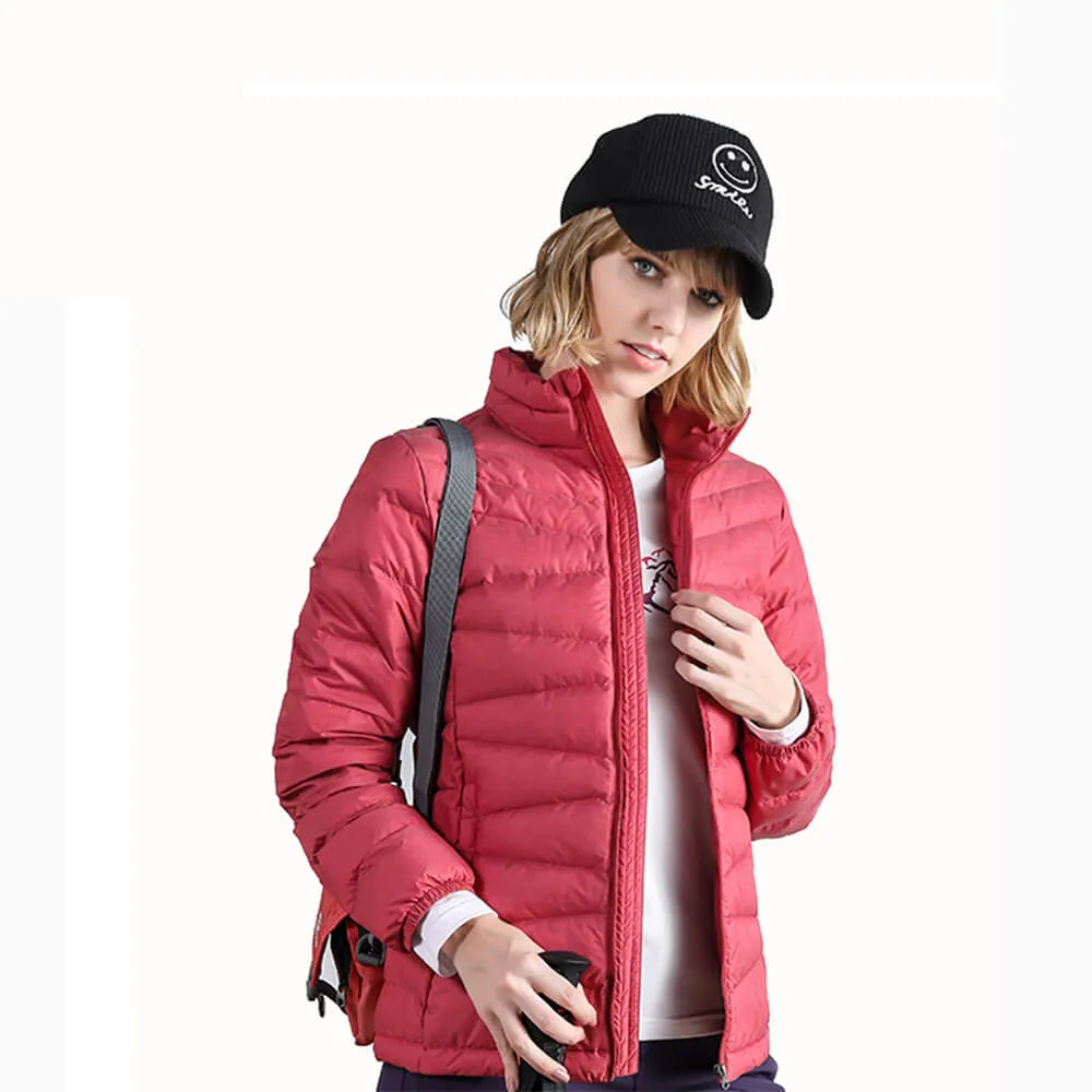 Nylon mujeres Puffer Chaqueta ultraligero, capa de desgaste exterior los compradores de ropa de invierno2