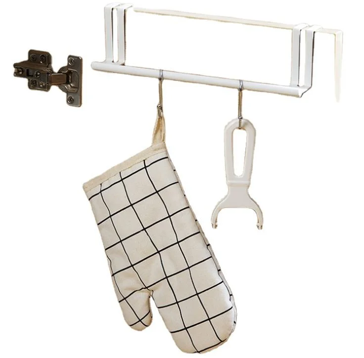 Kitchen Accessories Iron Rack Nail-Free Cabinet Door Hook