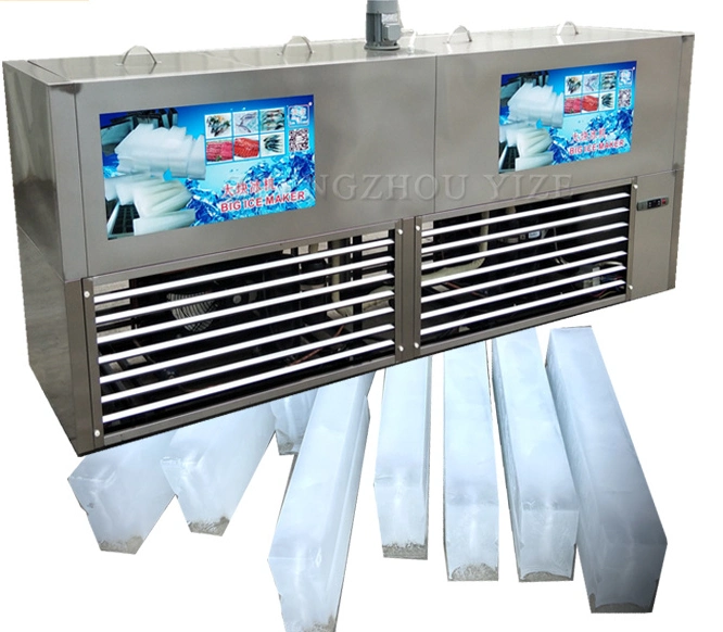 Industrial Big Capacity Block Ice Maker Machine USA 2 3 Tons Small 500kg 1ton Ice Block Making Machine Price