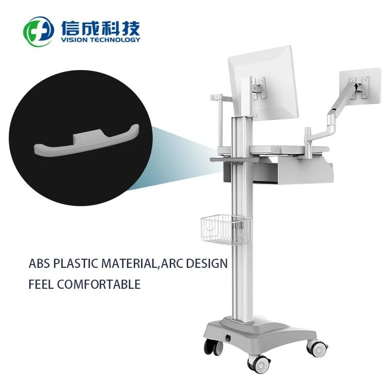 Hospital Electrotome/Endoscopy/Ultrasound Healthcare Medical Workstation Trolley and Cart on Wheels