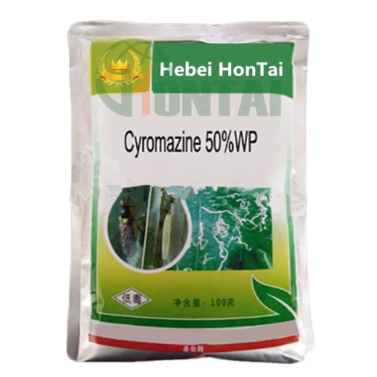 Cyromazine 70%Wp 75wp Insecticides Pesticides Cotrol ravageurs cyromazine (98 % TC) avec une poudre blanche