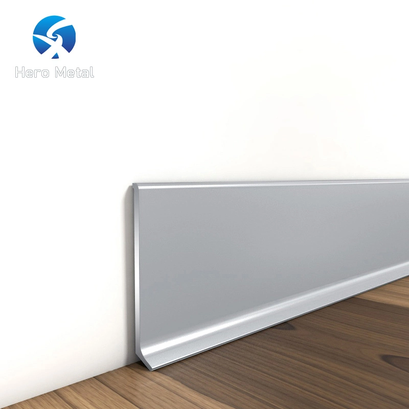 Nordic Style Aluminum Baseboard Skirting Board 80mm