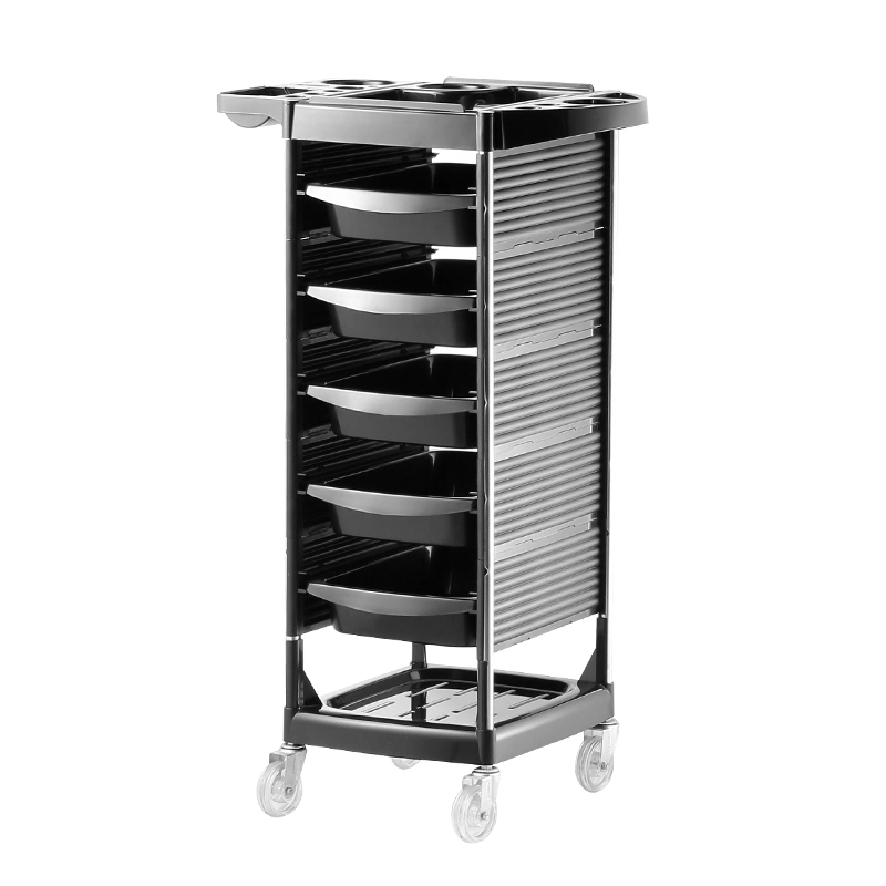 2022 Belleza Cool Nuevo Diseño Salon Muebles plástico Barber Trolley