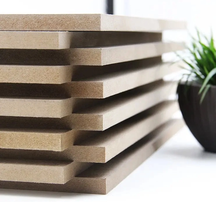 4.6mm/5.7mm/9mm/12mm/18mm Melamine MDF Wood Board for Door Panel/Furniture Board/Wall Panel