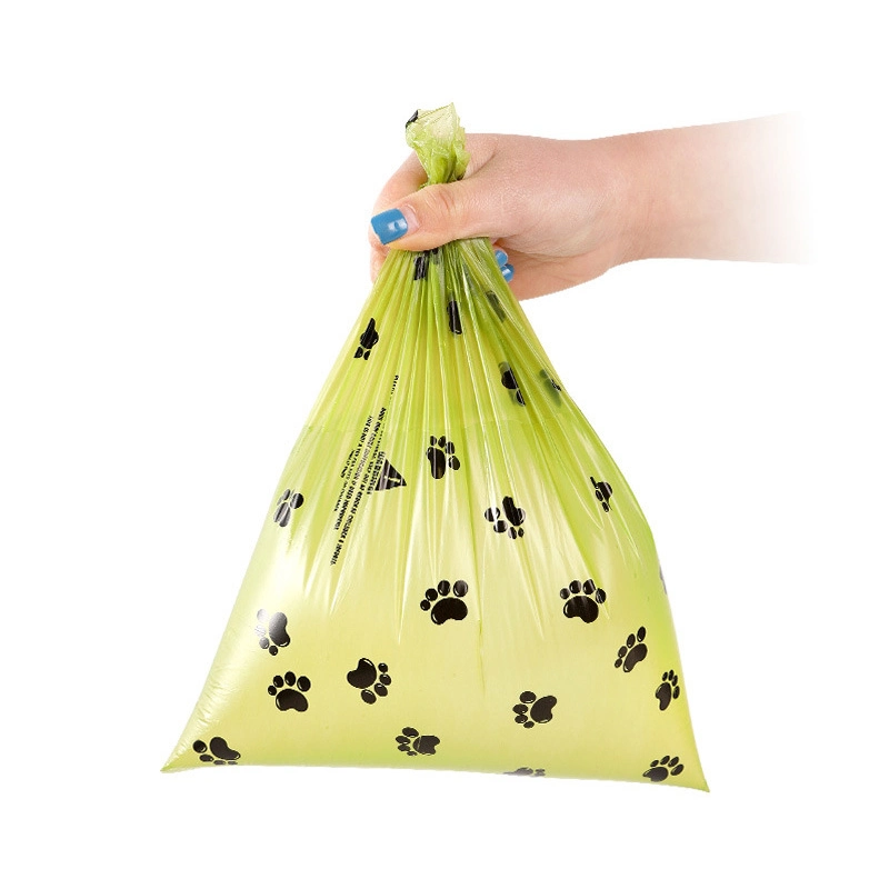 Una muestra gratis Compostable bolsas de caca de perro ecológica 100% biodegradables las bolsas de residuos sólidos a prueba de fugas Outdoor Indoor el uso diario