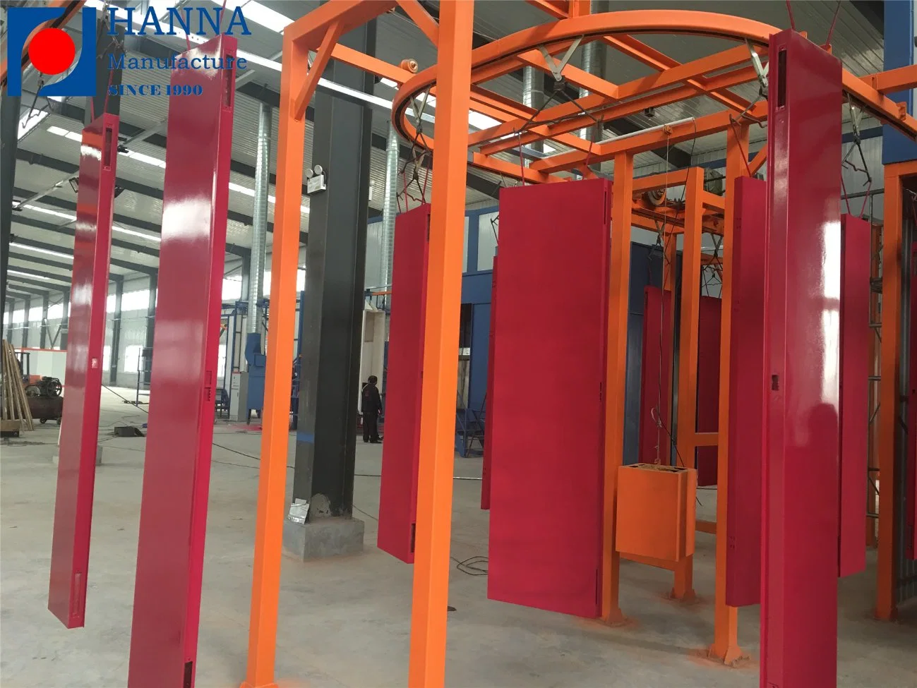 Stable Powder Coating Equipment for Security Door in Hanna