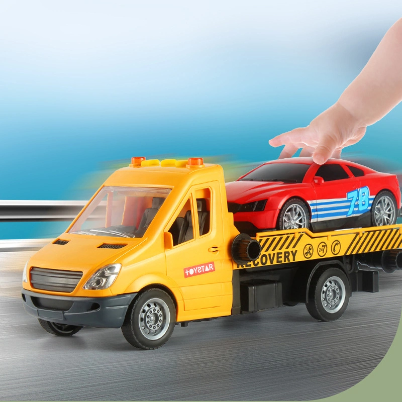 Hot Selling Vehicle Toys Friction Power Car Inertia Toy Baby Gift for Boy Rescue Truck with Light and Music