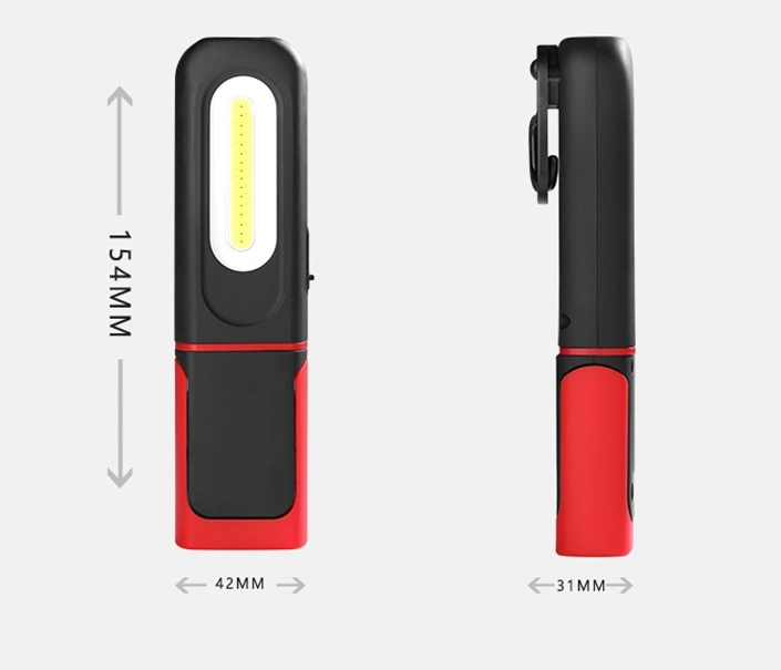 Adjustable Degree Rotatable Car Inspection Spot Working Lamp Magnetic Rechargeable Ergonomic Handle LED Work Inspection Emergency Lighting COB LED Work Light