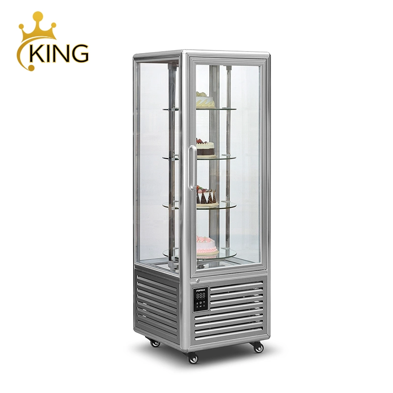 Commercial Bakery Showcase Cake Display Hot Pie Showcase Rotary Refrigerator with Fan Cooling