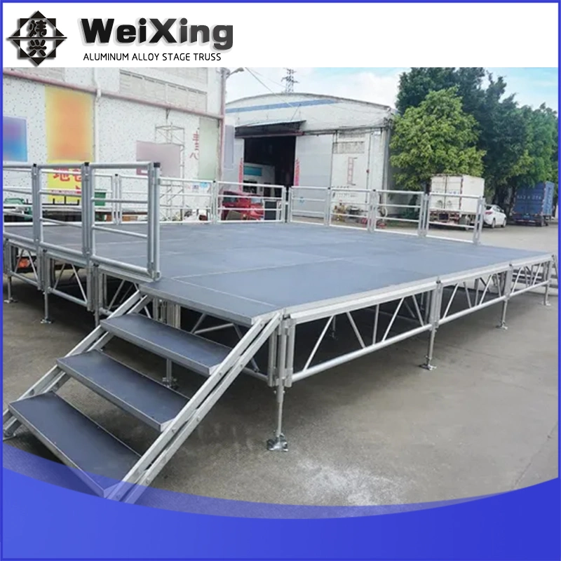 Aluminum Alloy Frame with Plywood Platform Stage for Outdoor/Indoor Concert, Wedding