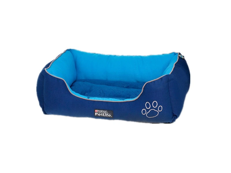 Warm Lounge Sleeper Blue Dog Bed Pet House Pat Mat