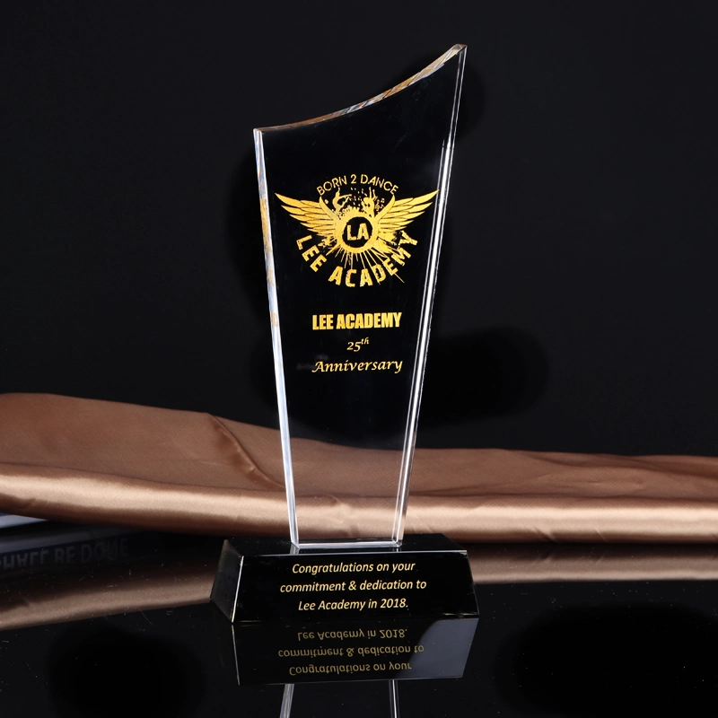 New Style Optical Crystal Award Clear Plaque Crystal Trophy