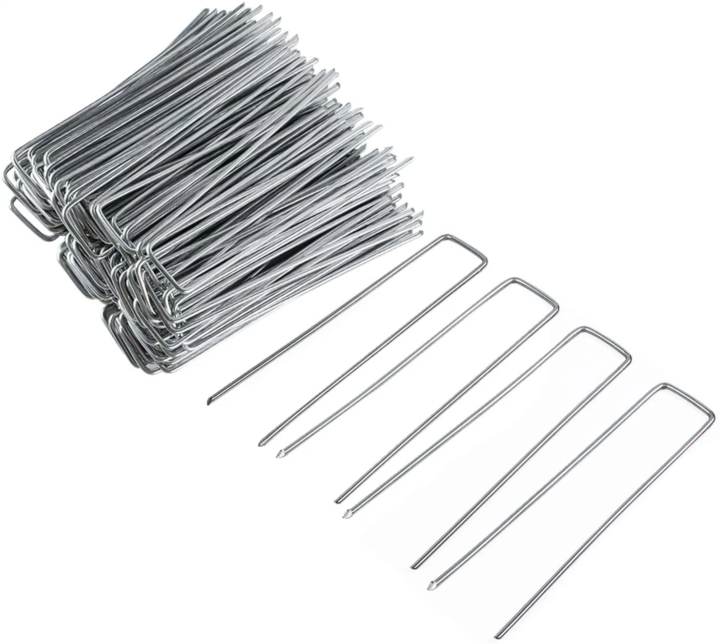 Hot Dipped Galvanized 6 Inch U Shaped Garden SOD Staple