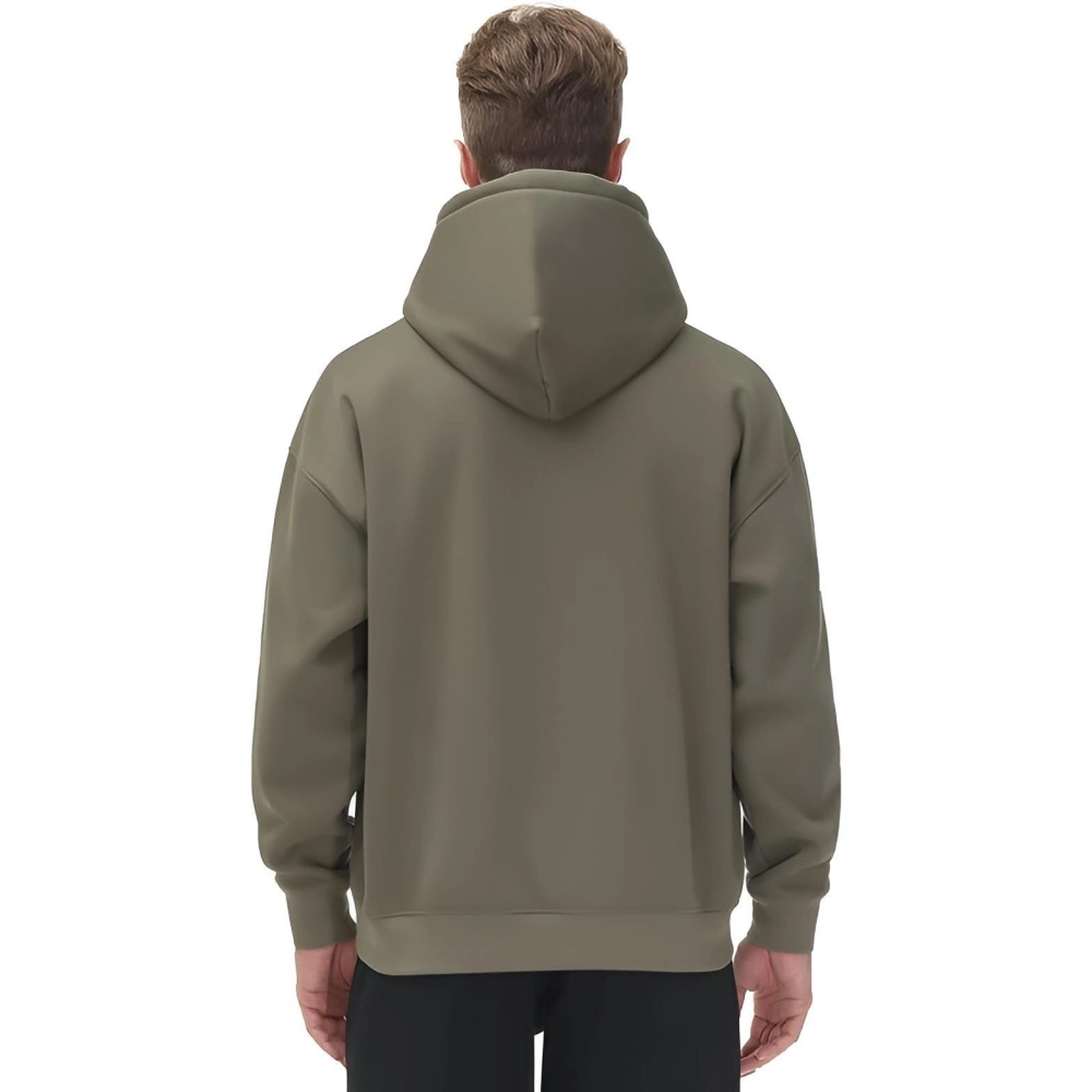 Hoodie pullover de velo com logótipo personalizado para homem com um ajuste folgado e ultramacio Sweatshirt com capuz e bolsos