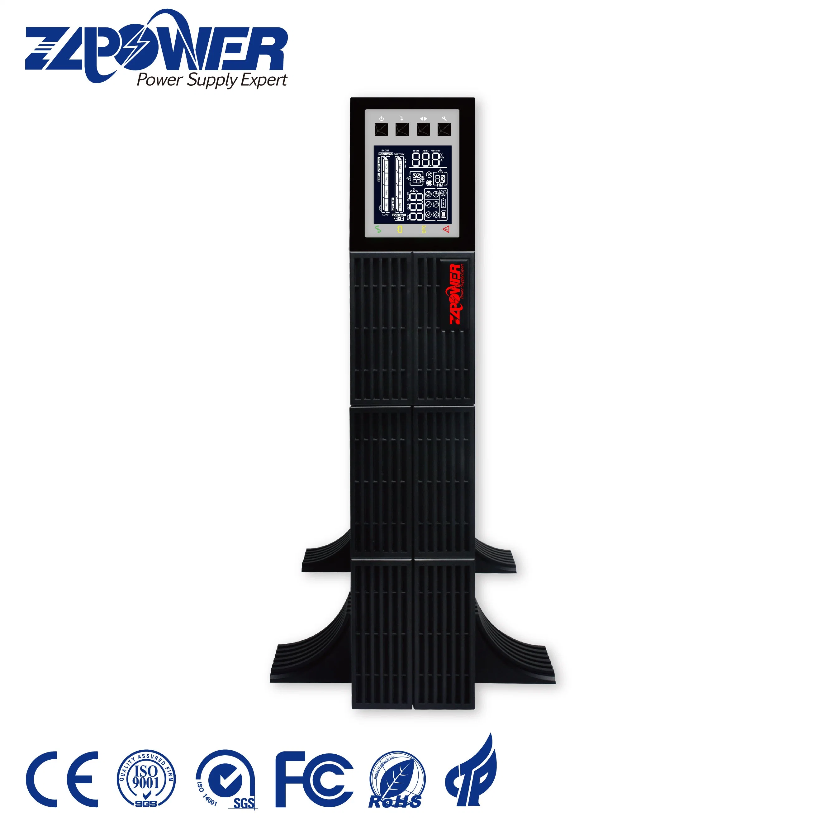 15 Years Manufacturer 0.9 Power Factor 6kVA High Frequency Online UPS