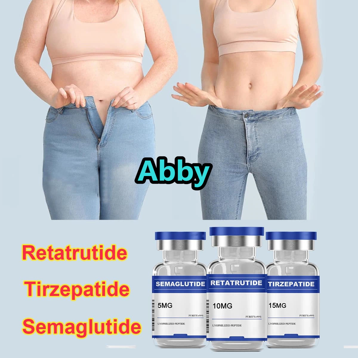 Weight Loss GLP-1 Injection Wholesale/Supplier Melanotan Retatrutide Polypeptide Tirzepatide Semaglutide USA UK 5mg 10mg 10 Vials/Kit