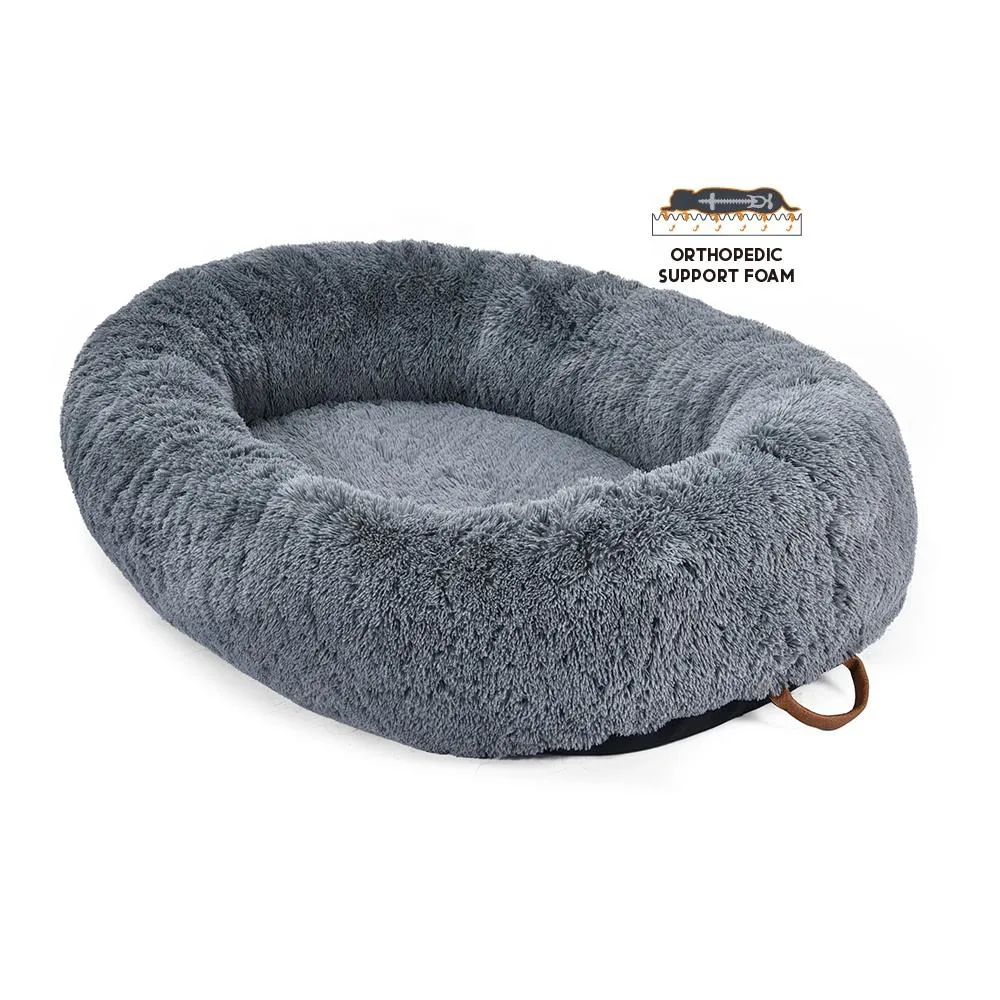 Hot Pet Produkt Memory Foam Orthopädische Haustier Bett Luxus Plüsch Riesiges Extra Großes Hundebett Für Menschliche Tiere