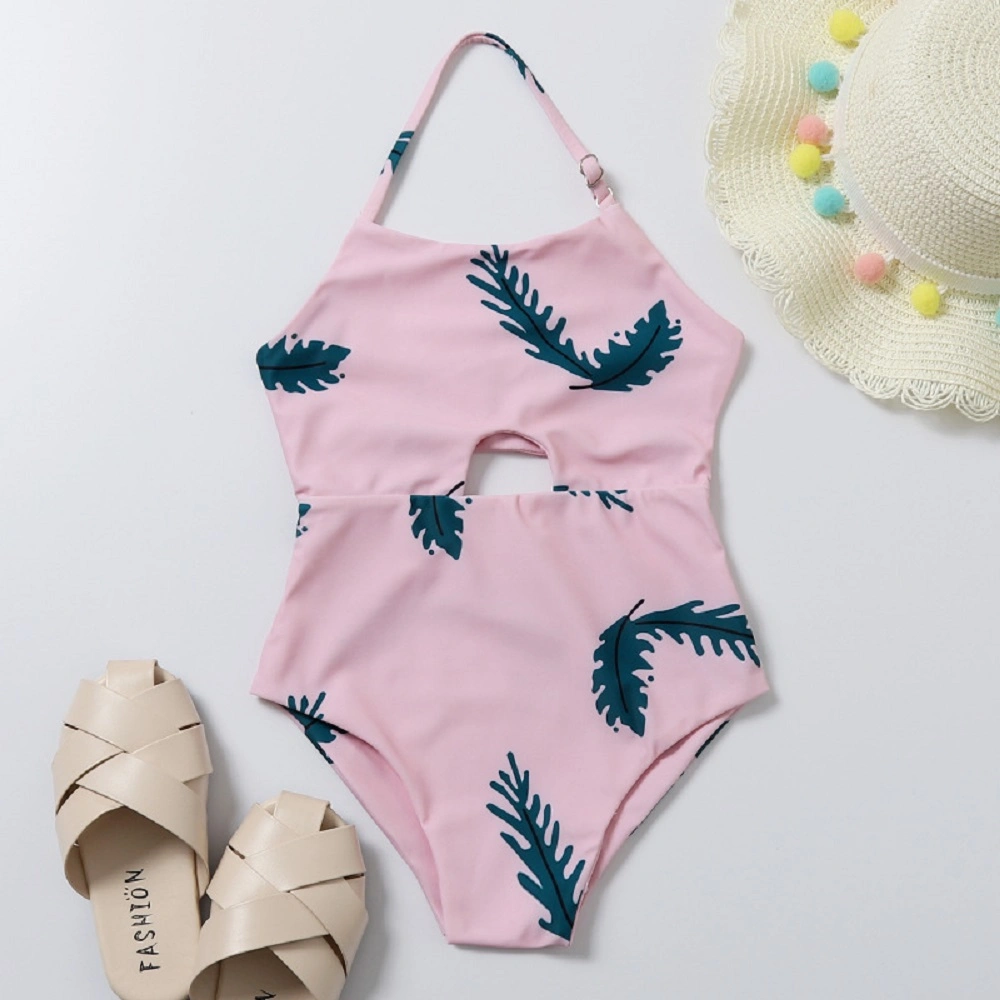 Little Kid Girl Swimsuits One Piece Swimwear, Sleeveless Kids Girls Bathing Suit Wbb17477