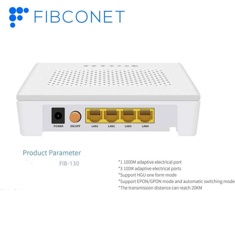 FTTH Fiber Optic Ont Epon/Gpon Suppoting Hgu/Sfu Modo Formulário com Voz/Poeta CATV FTTX acesso FTTH