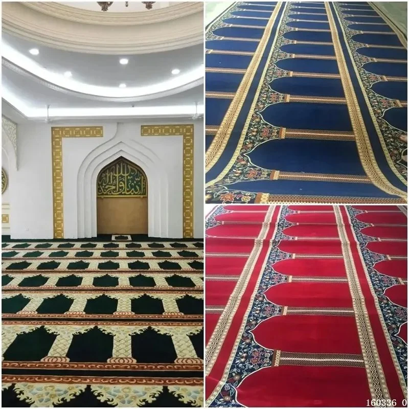 Axminster Mosque Carpet Prayer Rug and Mat Wall to Wall for Muslim Islamic and Christian