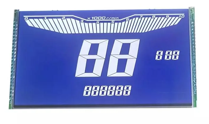 Conta-quilómetros do conta-quilómetros do conta-quilómetros de moto segmento personalizado TN \ HTN LCD Visor