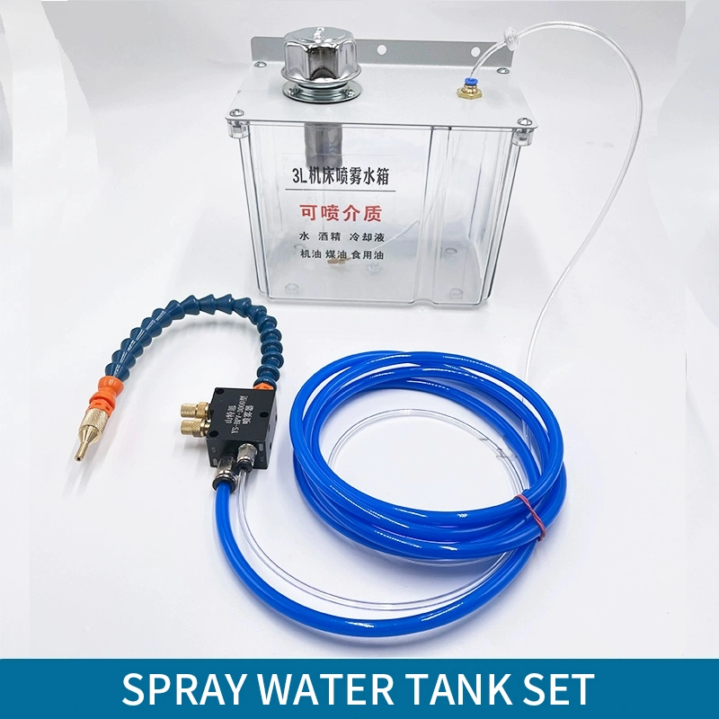 Machine Cooling Sprayer Engraving Machine Cutting Fluid Water-Air Mixing Nozzle with 3L Water Tank Spray Assembly Nozzle Head