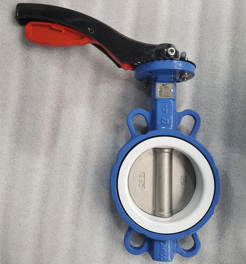 DN100 4 Inch Di Body CF8 SS304 Disc Soft Sealing Butterfly Valve