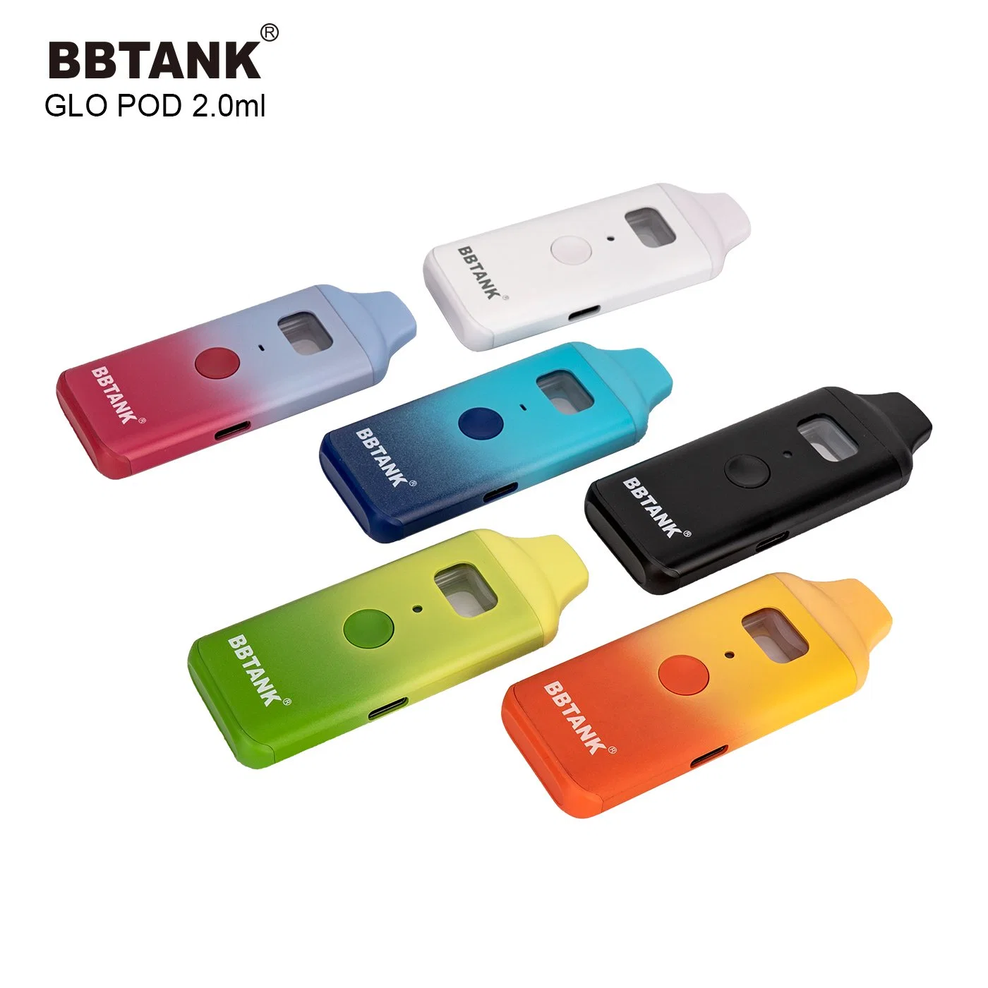 Bbtank vacío VAPE 1ml resina desechable lápiz recargable 2ml VAPE Vaporizador