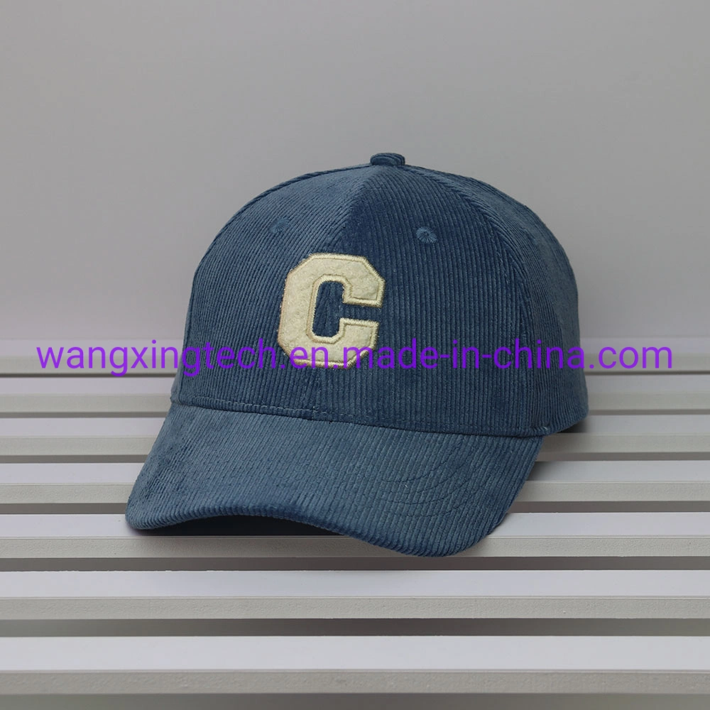 Wholesale Corduroy Baseball Cap Sports Hats Letter C Custom Fashion Snapback Women Men Adjustable Headwear