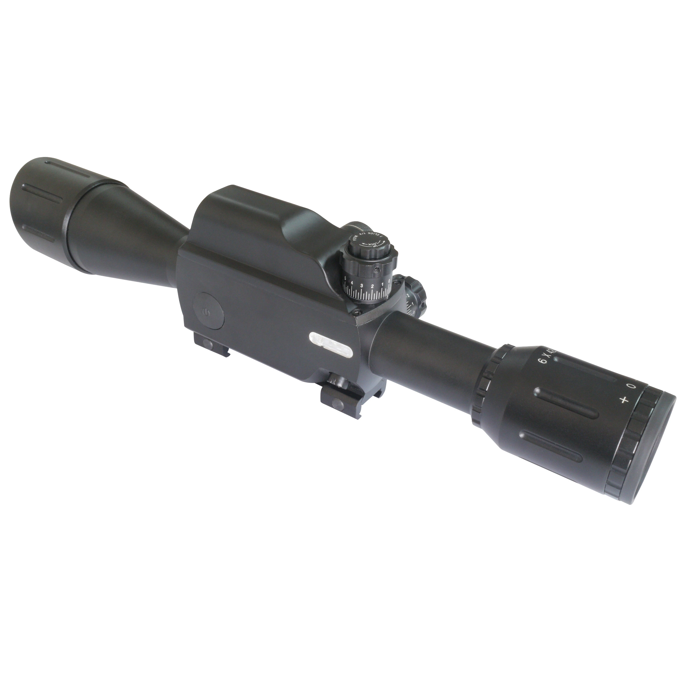 6X42 Range Finder Scope Riflescope with Laser Rangefinder