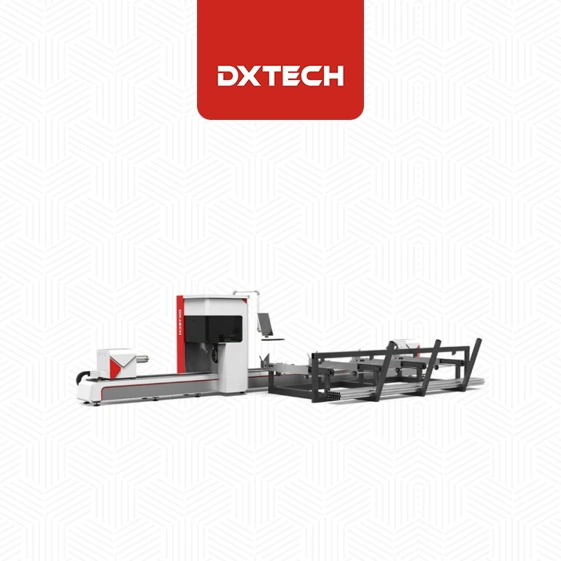 L'alimentation automatique et de déchargement de machine de découpe du tube métallique de bonne qualité voiture Pipelaser Cross faisceau machine de découpe