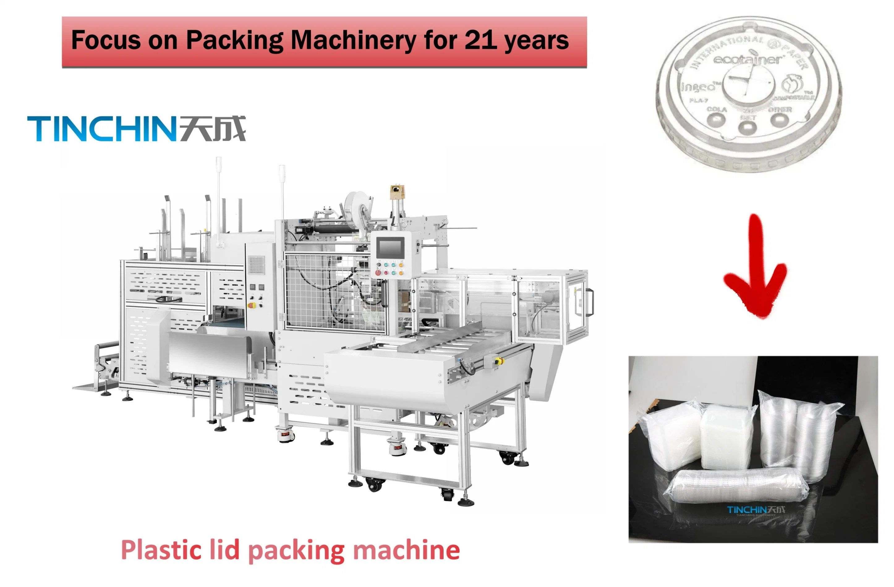 Automatic High Speed Kfc Disposable Plastic Paper Lid Forming Thermoforming Cover Cup Making Packing Machine Machinery