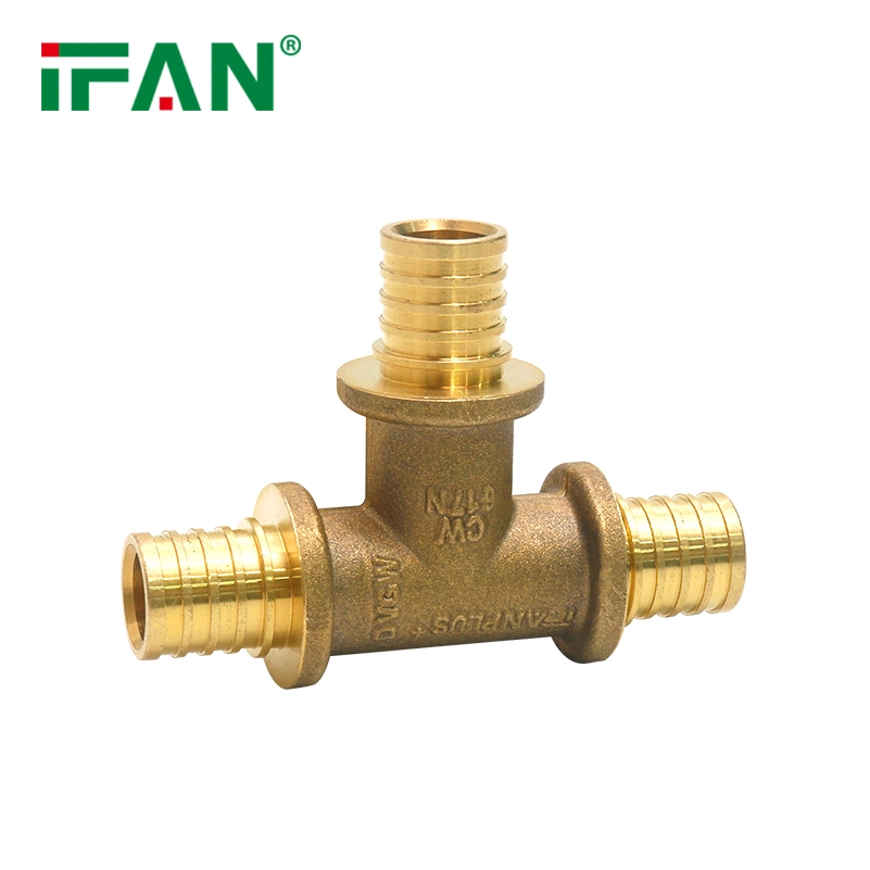 Ifan Brass Tee Pex Sliding Fittings Used to Underfloor Heating Systems Connection