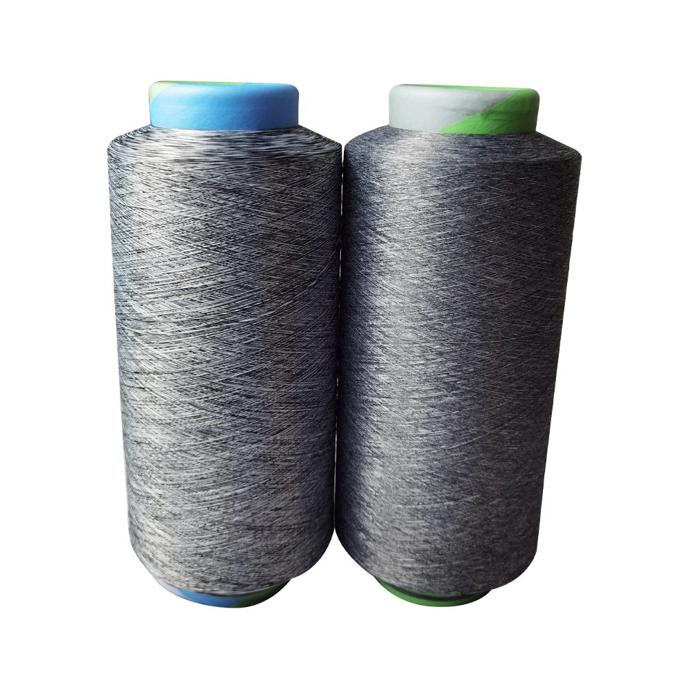 80D Polyester Nylon gemischt DTY Grau Melange Garn für Nahtlos