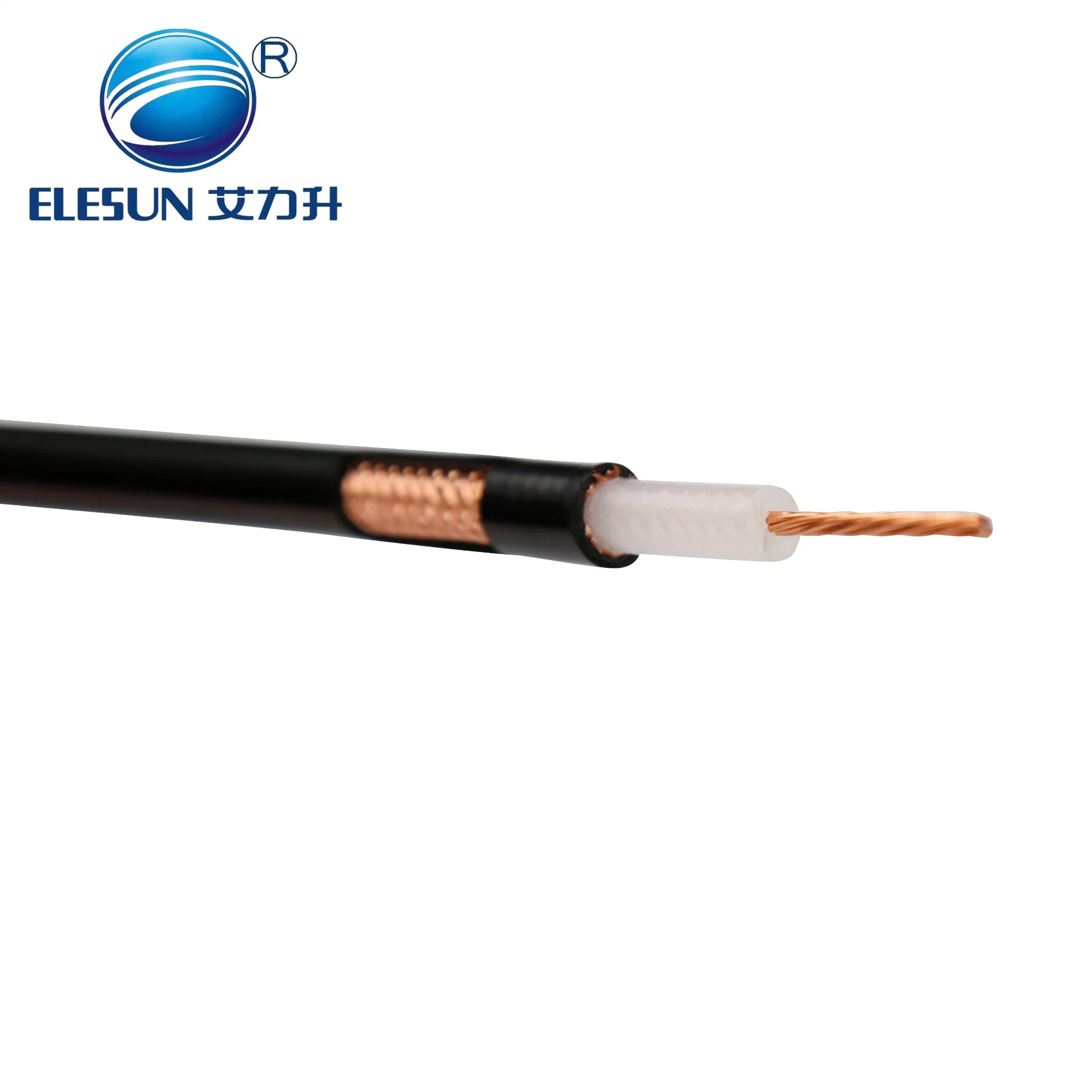 Rg213 RG58 Cable coaxial de trenzado El cable de comunicación coaxial 50ohmios RG213 RG8