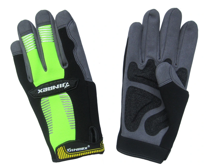 Jinrex Mechanic Synethic Leather Construction Work Safety Protection Gloves