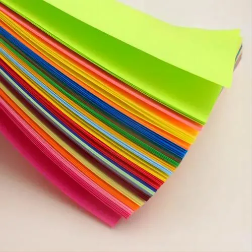 100% Virgin Pulp Coloured Paper 80GSM Printable A4 Size Coloured Paper Ream 500 Sheets 21X29.7cm Office Paper