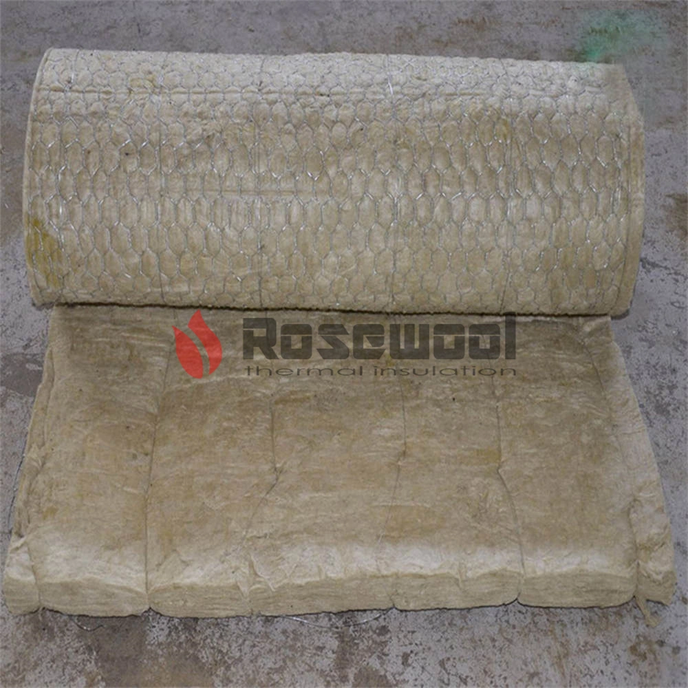 60-150 Kg/M&sup3; 100% Non Asbestos Rose Wool Blanket Insulation Material for Ceiling