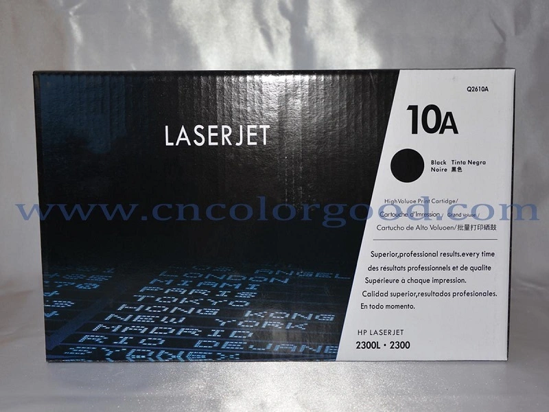 Impresora láser original de cartuchos de tóner negro Q2610A/10A para HP Laserjet serie 2300