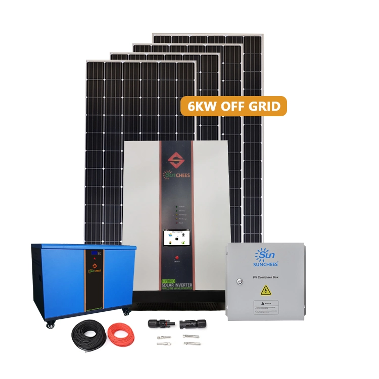 6kw Solar Energy System with Lithium Battery for Home Use