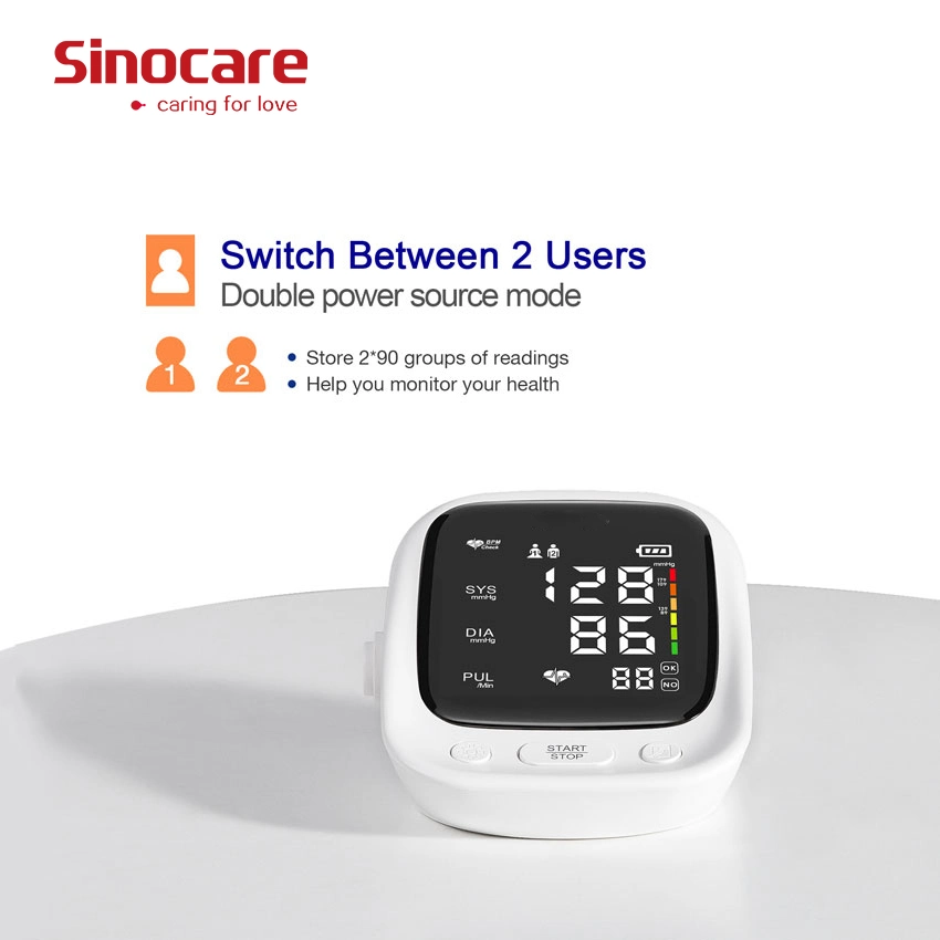 سينوكare شراء أفضل سعر إلكتروني رخيصة أعلى ذراع بي بي متر جهاز مراقبة ضغط الدم الرقمي