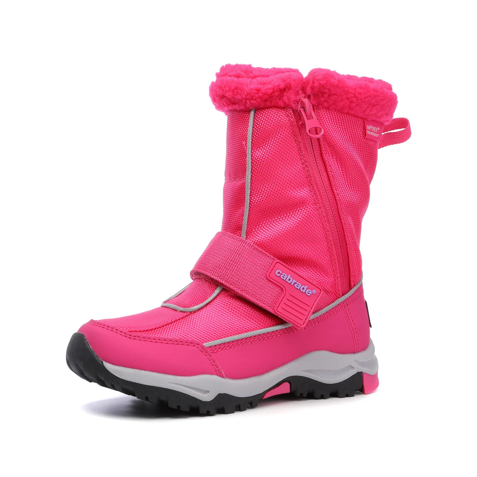 Los niños con aislamiento resistente al agua cálida cómoda fácil duradera on/off botas de nieve del invierno