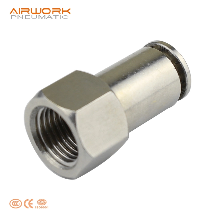 Plf 90 Degree Elbow 1/2 3/4" Female Brass Stainless Steel Air Hose Quick Connector Air Tube Pipe Fitting 8mm