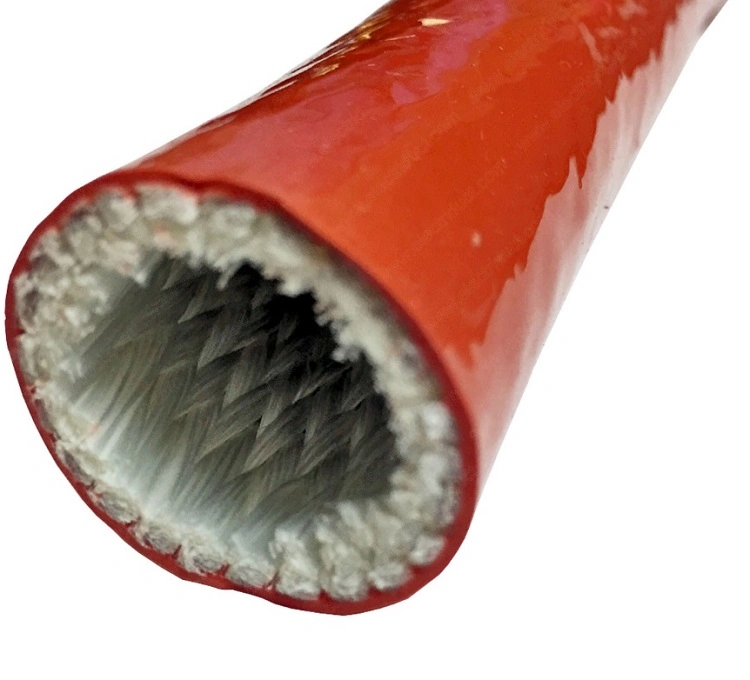 Heat-Insulation Protection Silicone Fiberglass Hose Protective Sleeve