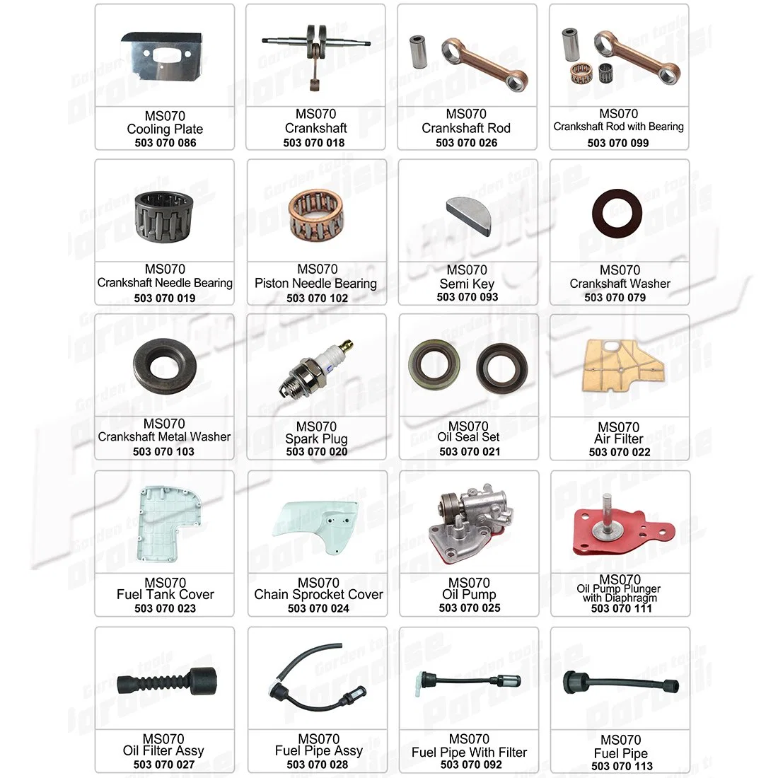 Gasoline Chain Saw MS070 Fuel Pipe