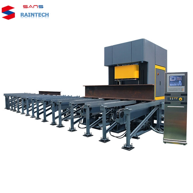 High quality/High cost performance  Raintech Drill Lathe CNC Metalworking CNC Lathe Machine Large Horizontal CNC Lathe for Angle Steel Profiles