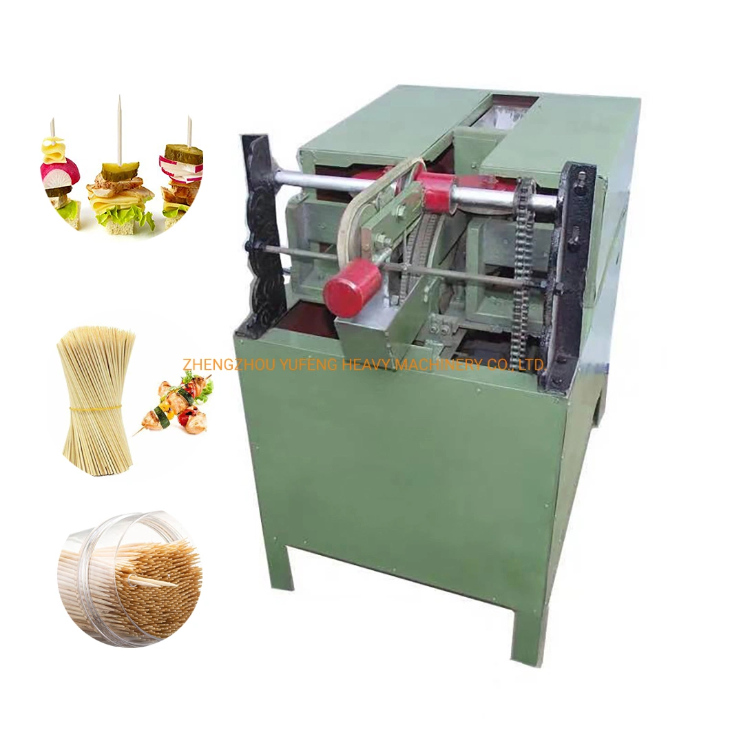 Bamboo Wood BBQ Manufacturing Equipment Cutting Splitting Skewers Stick Processing Machine