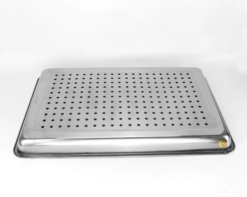 304 Stainless Steel Square Dish Food Trays Kitchen Draining Tray