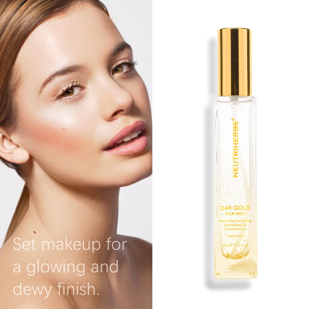 Neutriherbs Hot Selling Skin Care Moisturizing Face Oily Skin Anti-Aging Lightening 24K Gold Face Mist